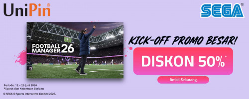 Diskon 50% Football Manager 26 Menantimu